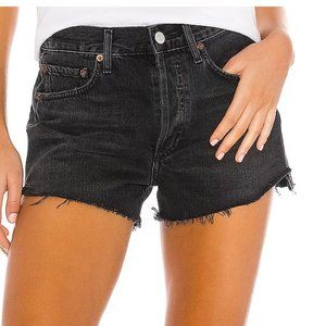 AGOLDE Black Parker Vintage Cut Off Short